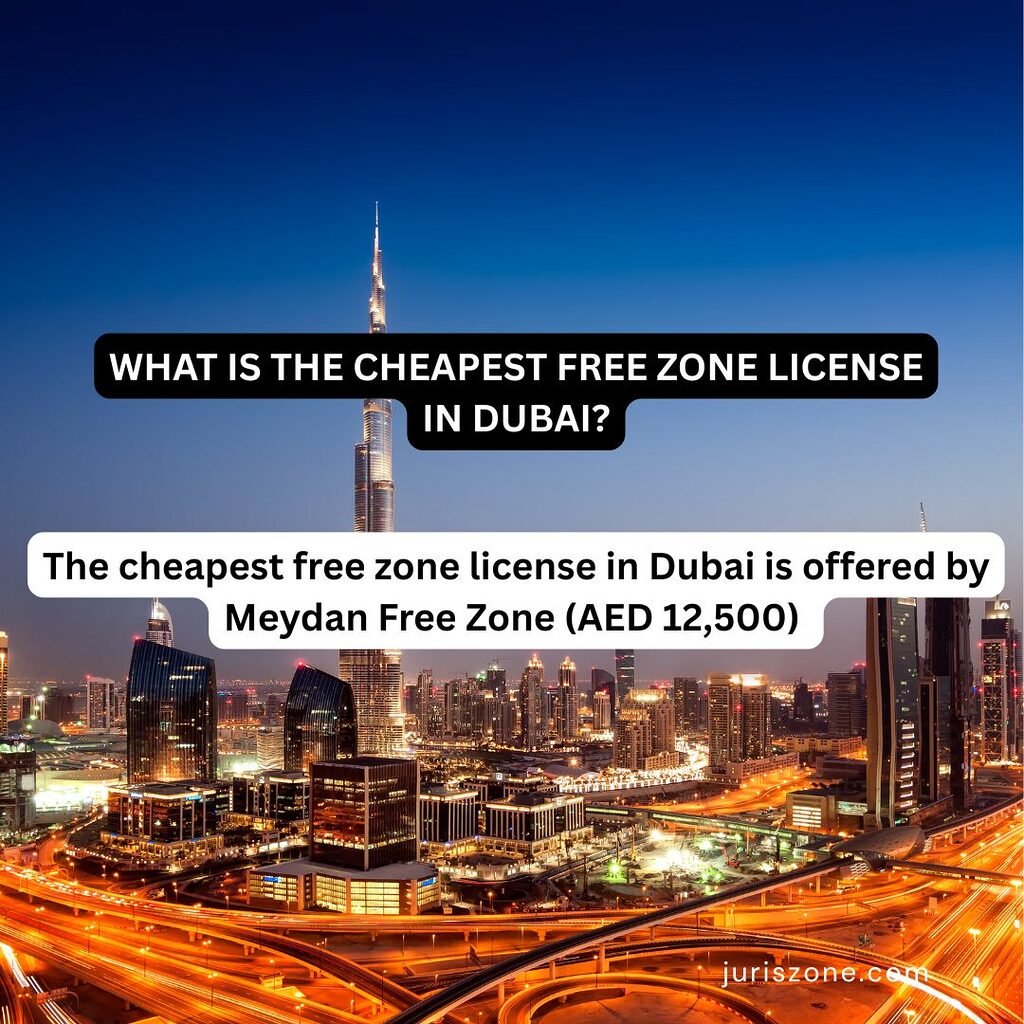 cheapest freezone license in dubai