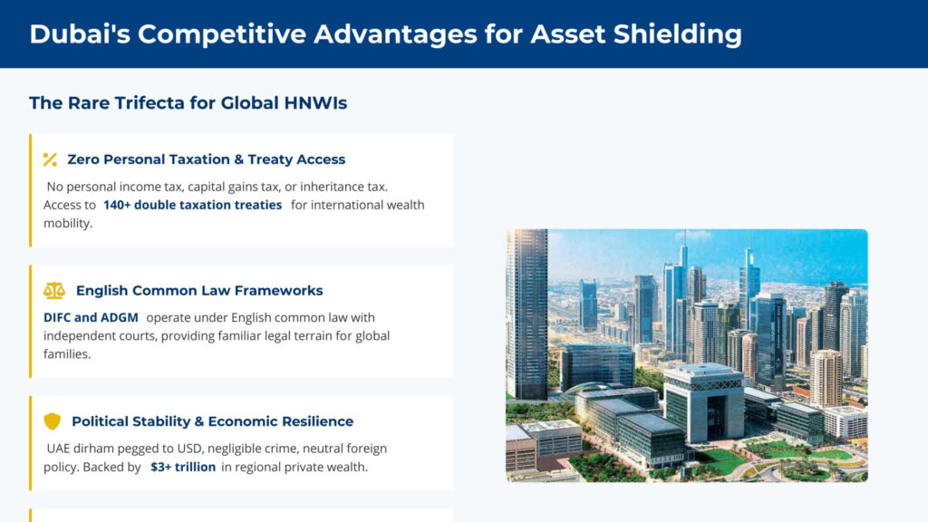 Advantages of Dubai and UAE for asset protection of wealthy